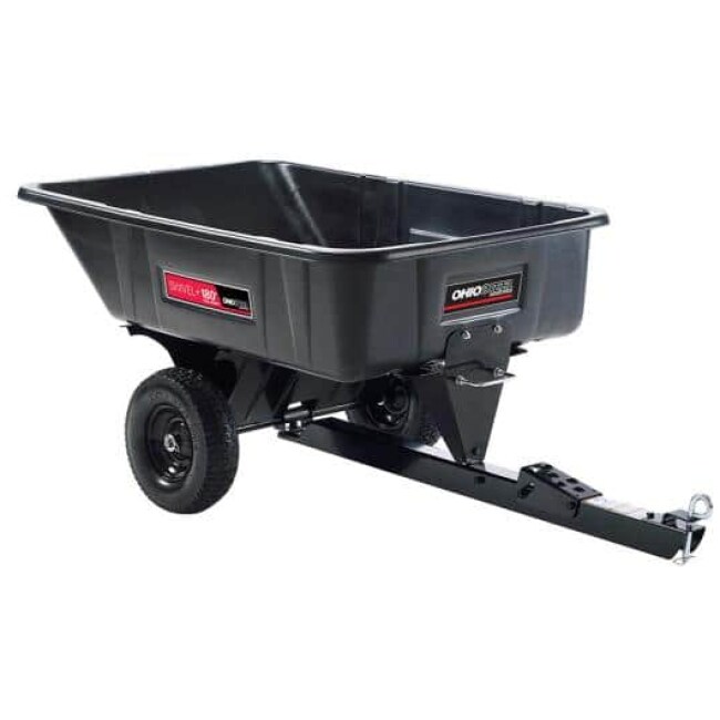 10 cu. ft. Heaped 600 lb. Poly Swivel 180° Full-Dump Cart